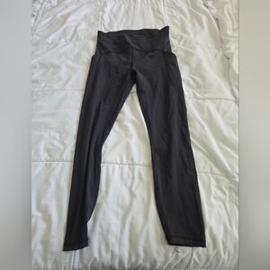 Lululemon Power Thru High-Waist Black Leggings Size 10